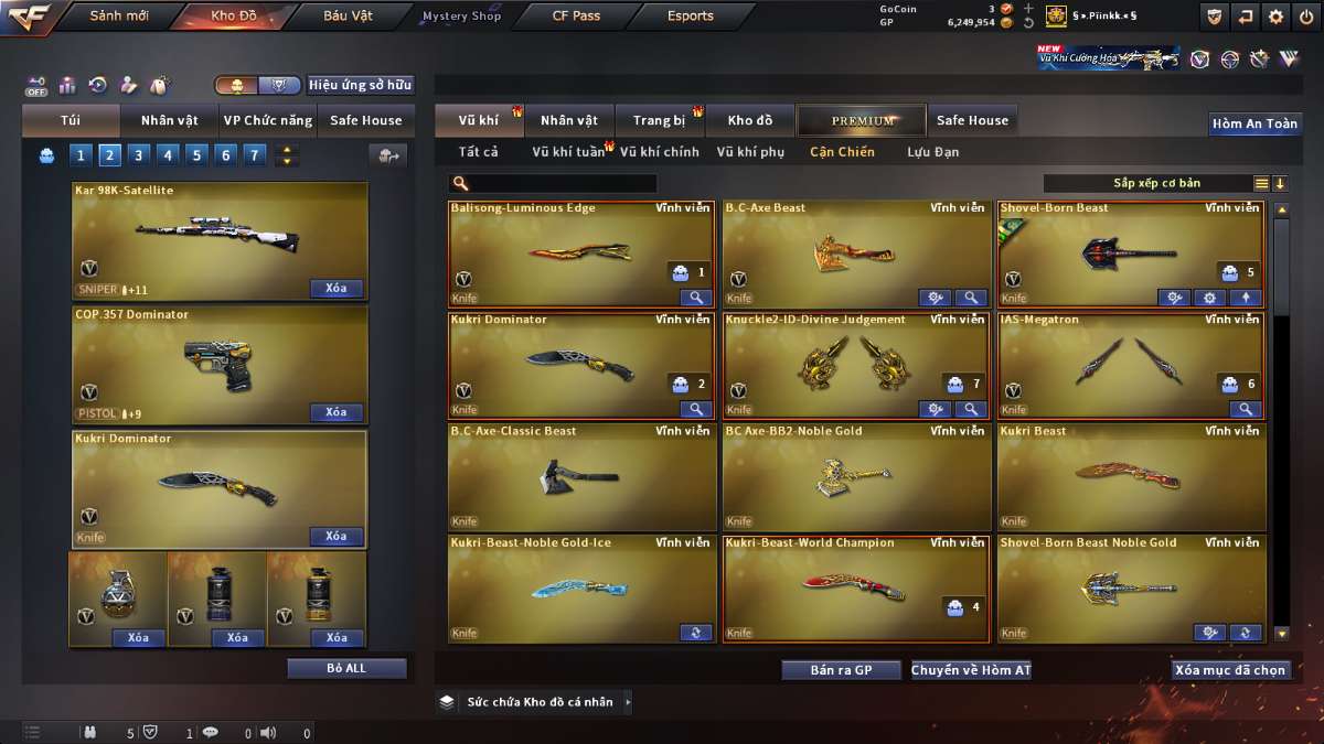 shop acc cf uy tin gia re